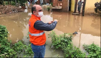 Áreas alagadas em Teresina